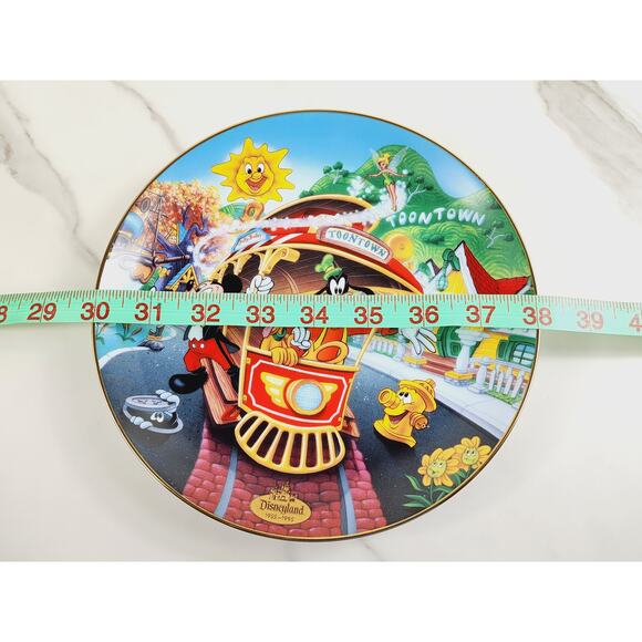 Disneyland Mickey's Toontown 8" Plate Wall Decor 40th Anniversary 1996 Porcelain - Picture 14 of 14